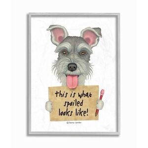 Stupell Home Decor Scotty Dog 'What Spoiled Looks Like' 16x20